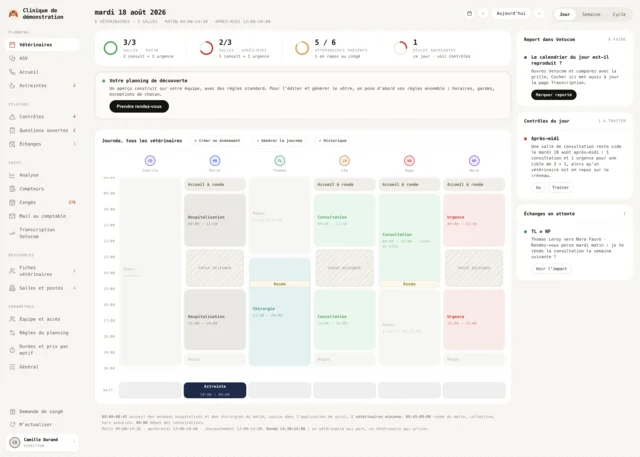 Planning vérifié